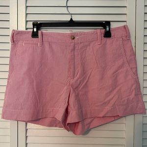 Size 8 Polo Ralph Lauren pink and white striped shorts